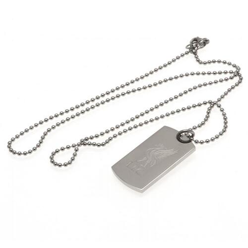 Liverpool FC Engraved Dog Tag &amp; Chain LB