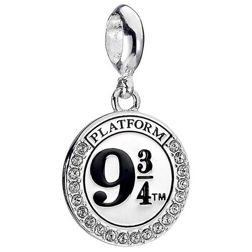 Harry Potter Sterling Silver Crystal Charm 9 &amp; 3 Quarters