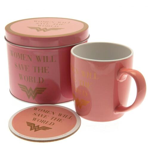 Wonder Woman Mug &amp; Coaster Gift Tin