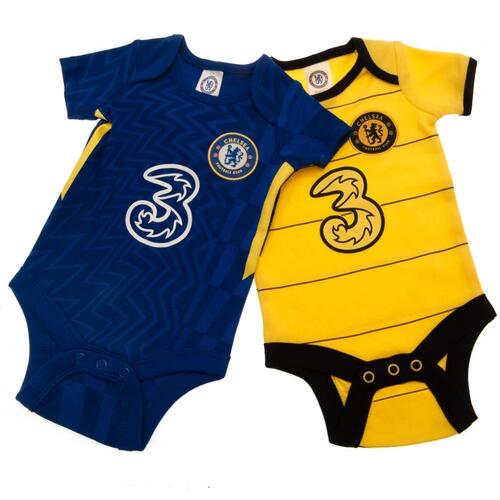 Chelsea FC 2 Pack Bodysuit 12/18 mths BY