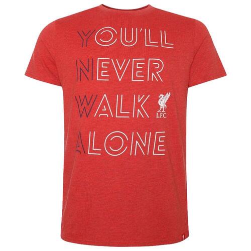 Liverpool FC YNWA T Shirt Mens Red L